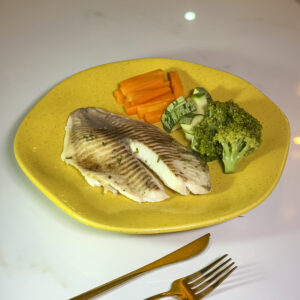 Tilápia com seleta de legumes  300g