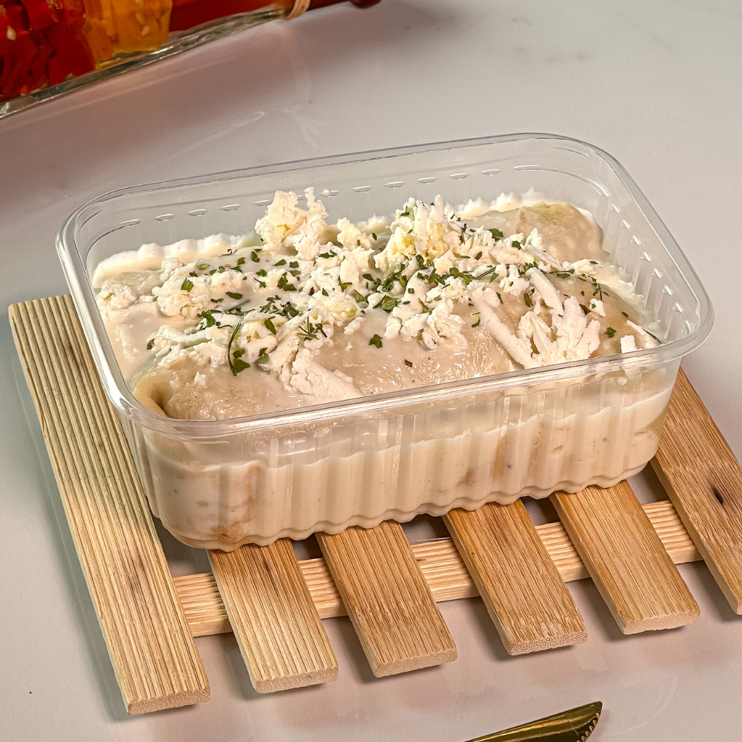 Panqueca de ricota com espinafre e molho branco (300g) - Imagem 2