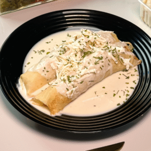 Panqueca de ricota com espinafre e molho branco (300g)