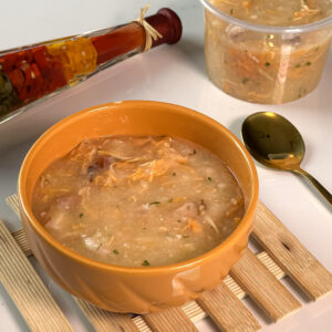 Caldo de aipim com frango e bacon (400g)