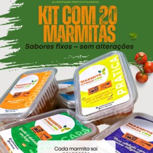 KIT COM 20 MARMITAS (300g cada)